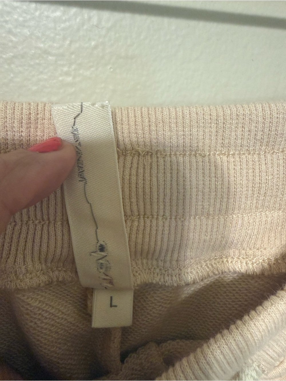 NAP Loungewear Pants Womens Large Cream - Picture 8 of 10